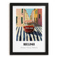 Relish – Italian Outdoor Café Scene, Grocery Still Life, in sleek black frame
