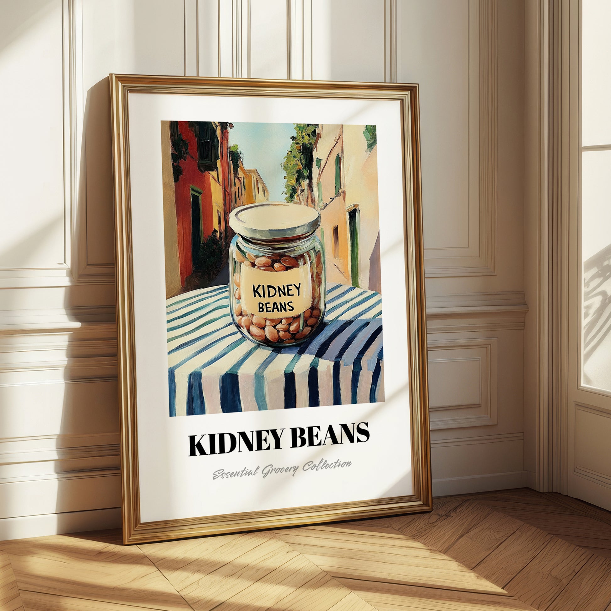 Kidney Beans – Italian Outdoor Café Scene, Food Stash Print