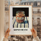 Kidney Beans – on Striped Tablecloth, Shelf Stock Poster, styled in a charming Paris street view