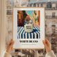 White Beans – Italian Outdoor Café Scene, Food Shelf Wall Decor, styled in a charming Paris street view