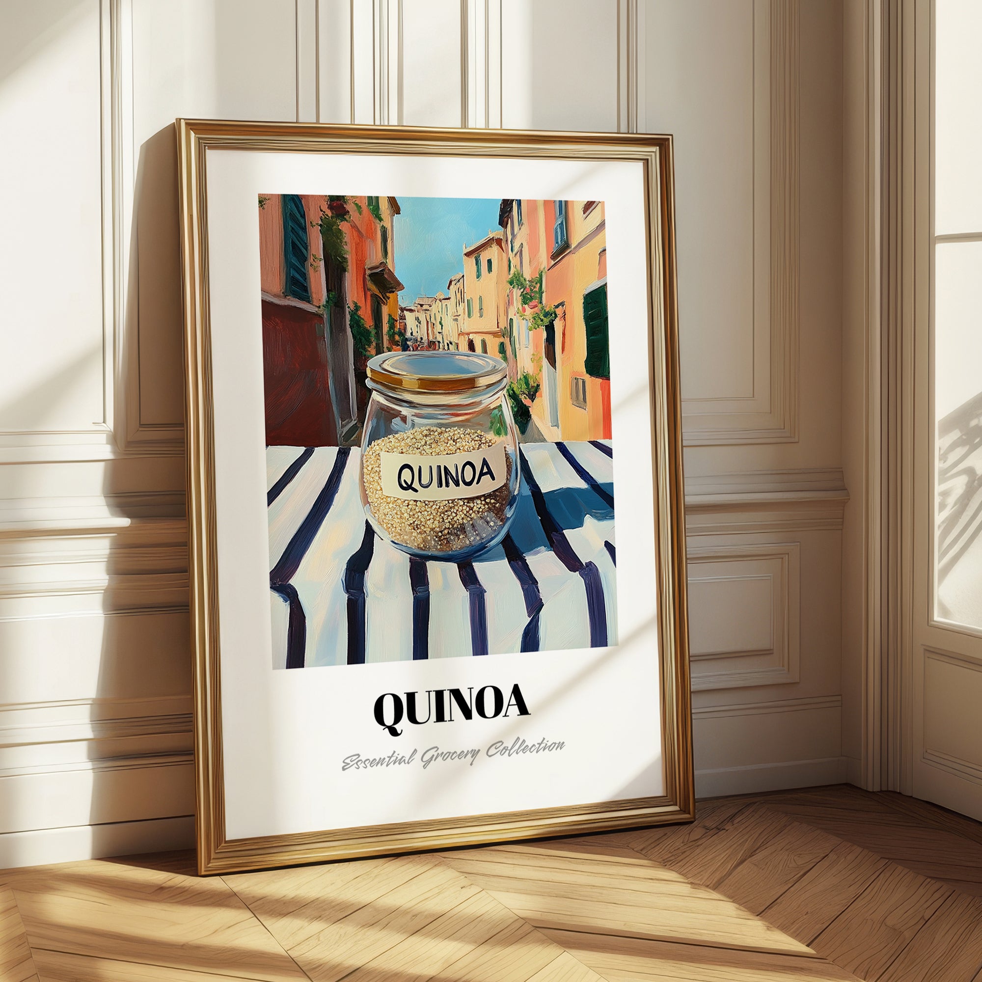 Quinoa – Italian Outdoor Café Scene, Pantry Illustration