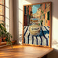 Quinoa – Italian Outdoor Café Scene, Pantry Illustration, clean layout with no caption