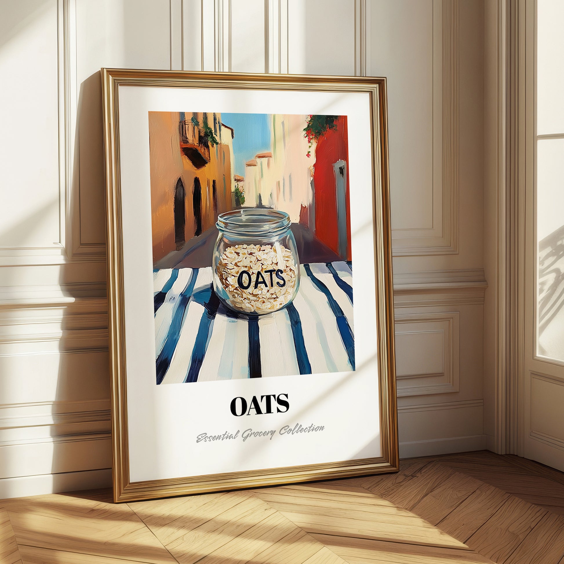 Oats – Italian Street Café Scene, Pantry Illustration