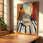 Oats – Italian Street Café Scene, Pantry Illustration, clean layout with no caption