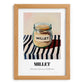 Millet – on Striped Tablecloth, Pantry Painting, set in oak frame
