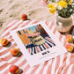 Rice – Italian Café on the Corner, Kitchen Storage Print, unframed on coastal sand