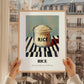 Rice – on Striped Tablecloth, Kitchen Storage Wall Decor, styled in a charming Paris street view