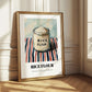 Rice Flour – on Striped Tablecloth, Dough Still Life