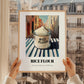 Rice Flour – Italian Outdoor Café Scene, Dough Poster, styled in a charming Paris street view