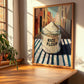 Rice Flour – Italian Outdoor Café Scene, Dough Poster, clean layout with no caption