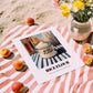Rice Flour – Italian Outdoor Café Scene, Dough Poster, unframed on coastal sand