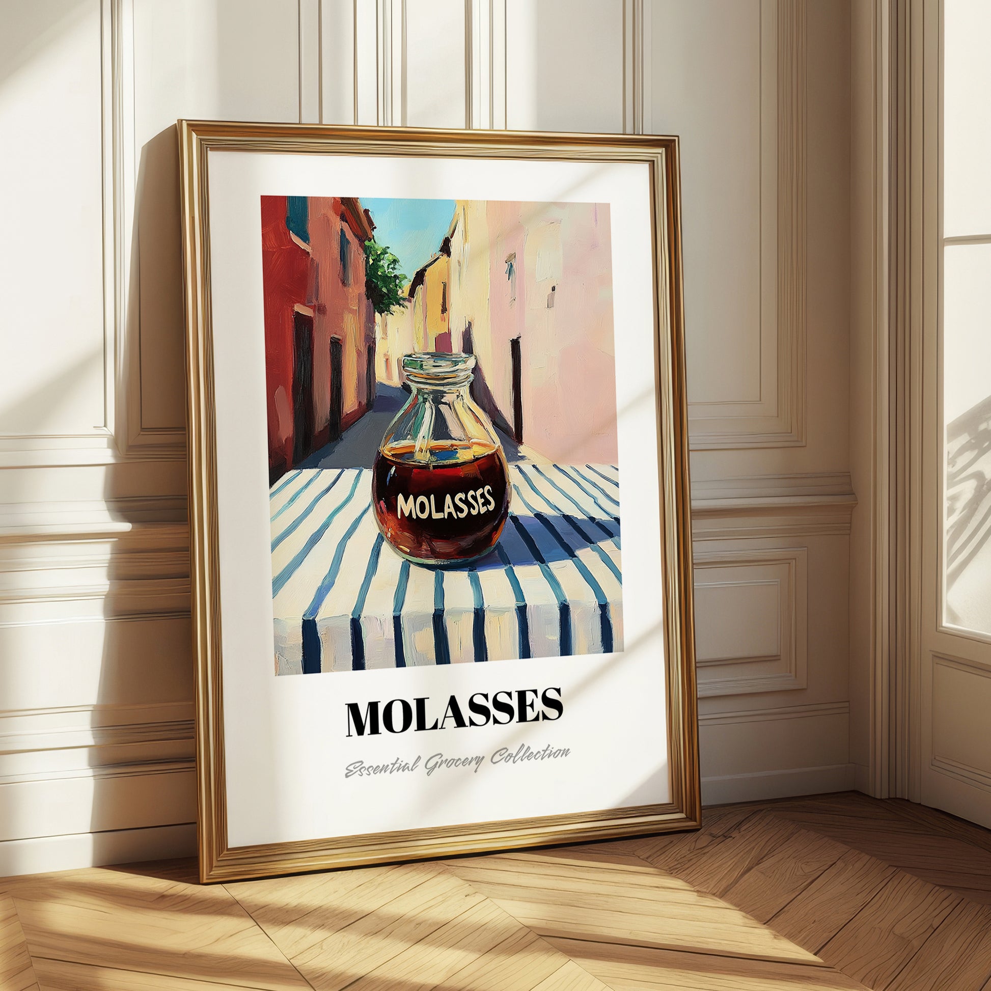 Molasses – Italian Street Café Scene, Sweetener Illustration