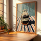 Molasses – on Striped Tablecloth, Sweetener Poster, clean layout with no caption