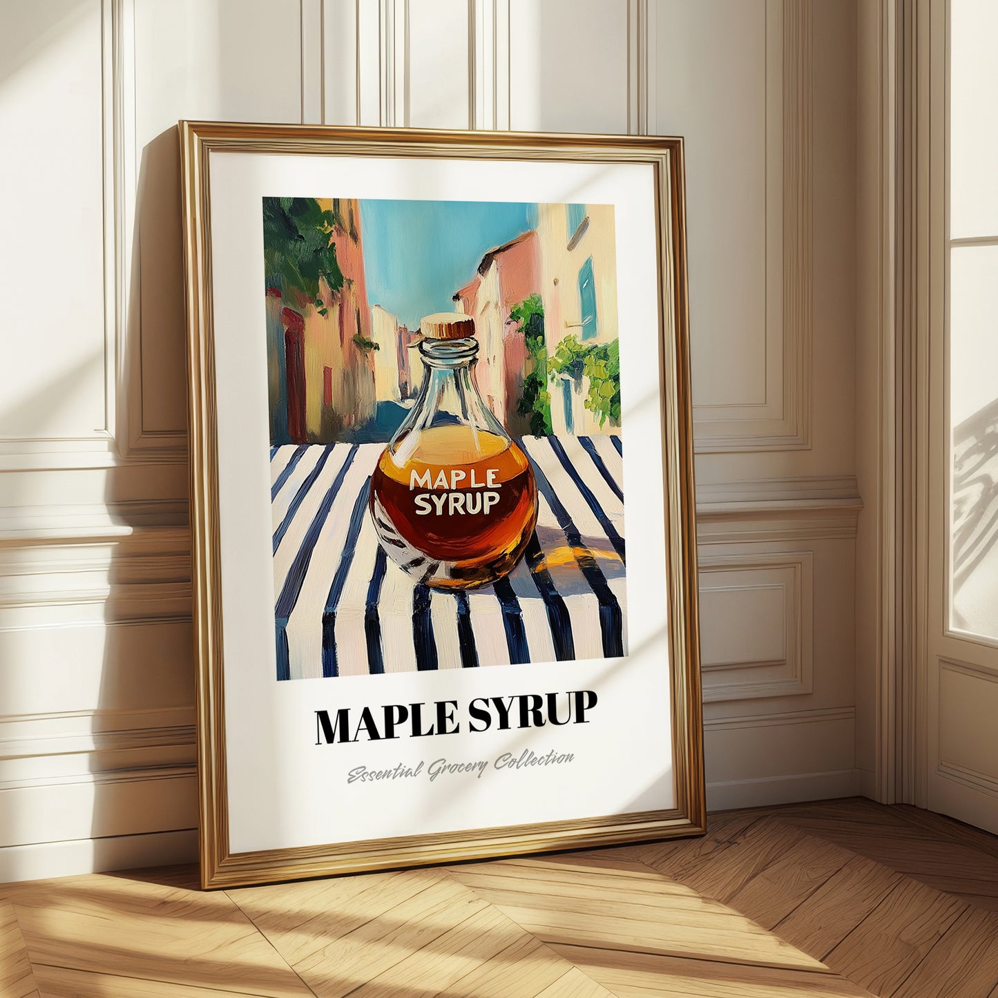 Maple Syrup – Italian Street Café Scene, Sweetener Still Life