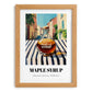 Maple Syrup – Italian Street Café Scene, Sweetener Still Life, set in oak frame