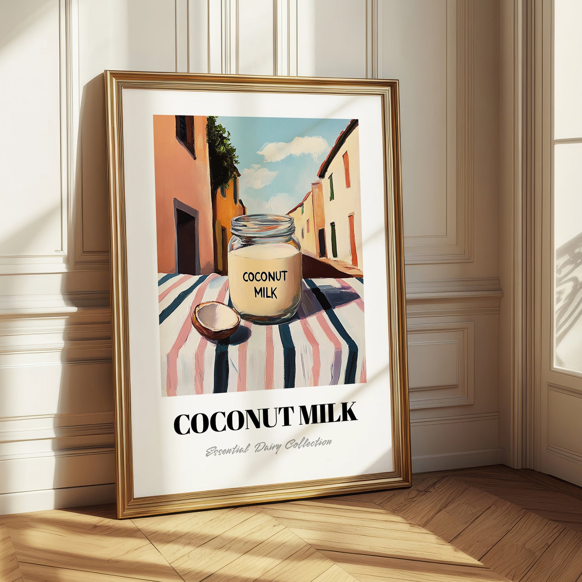 Coconut Milk – Italian Urban Café Scene, Dairy Still Life