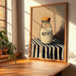 Kefir – on Striped Tablecloth, Dairy Wall Decor, clean layout with no caption