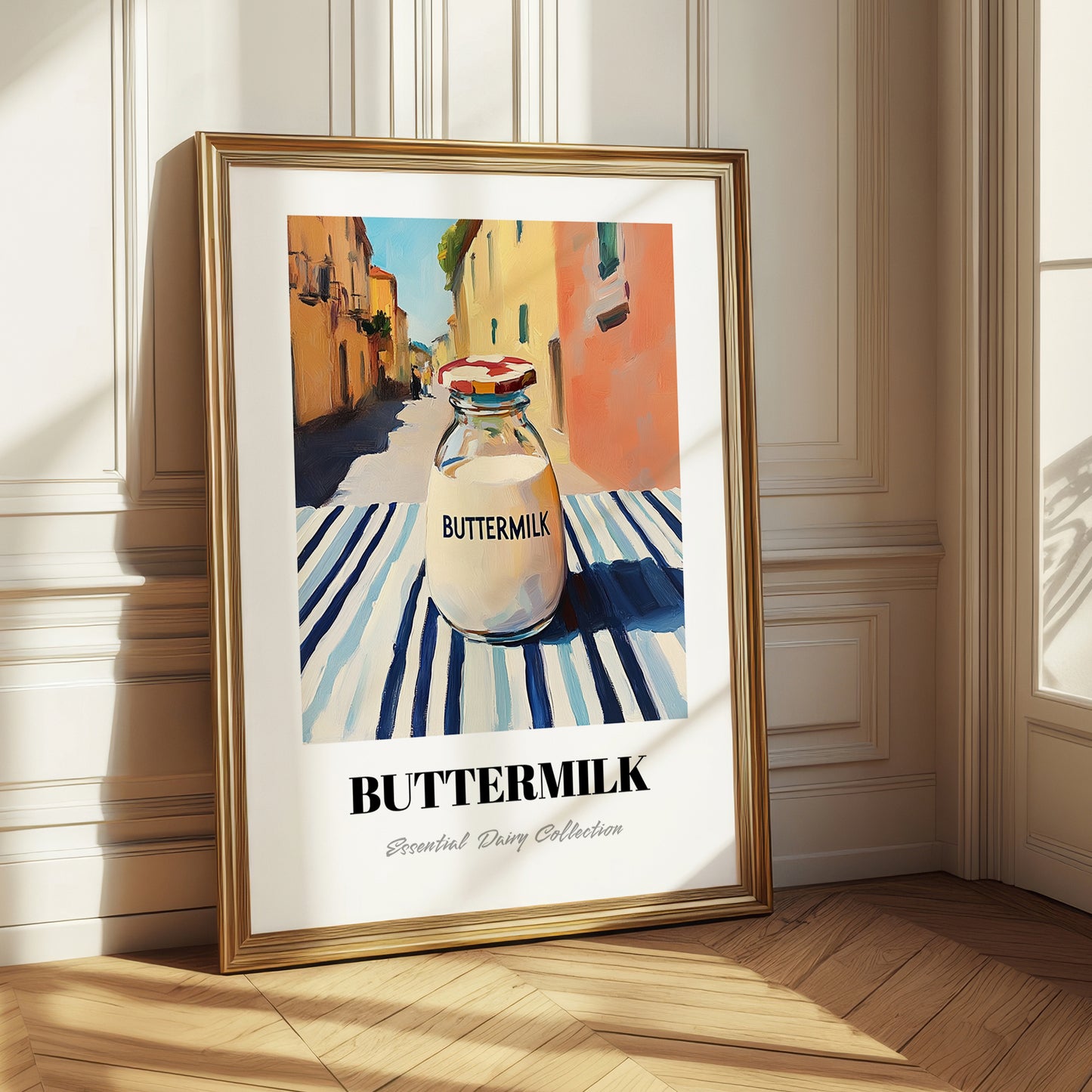 Buttermilk – Italian Street Café Scene, Dairy Still Life