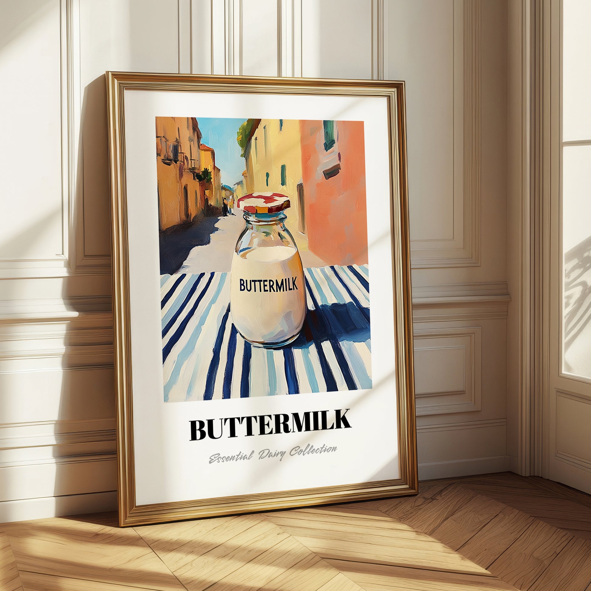 Buttermilk – Italian Street Café Scene, Dairy Still Life