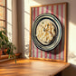 Cottage – on Striped Tablecloth, Cheese Wall Decor, clean layout with no caption