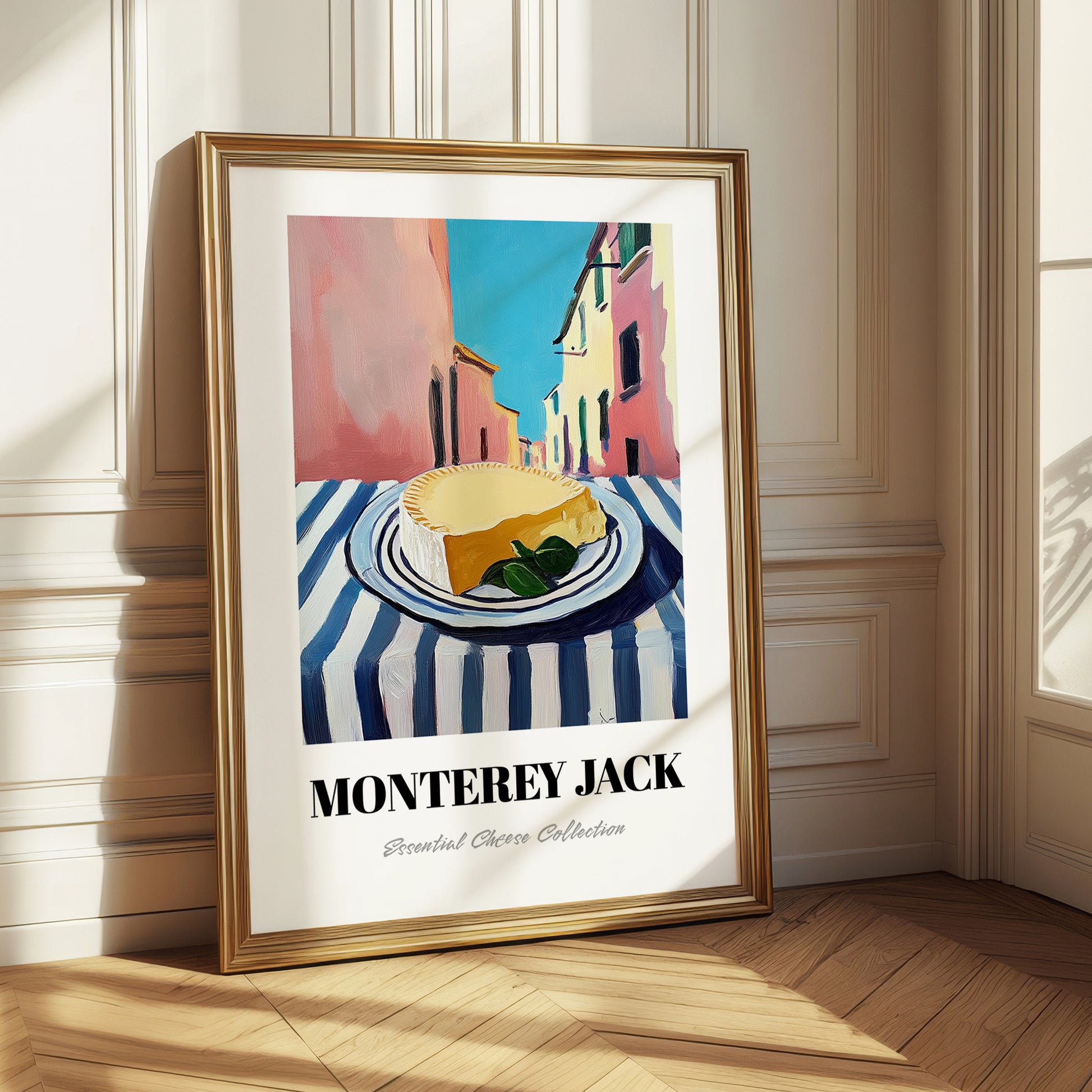 Monterey Jack – Italian Street Café Scene, Cheese Wall Decor