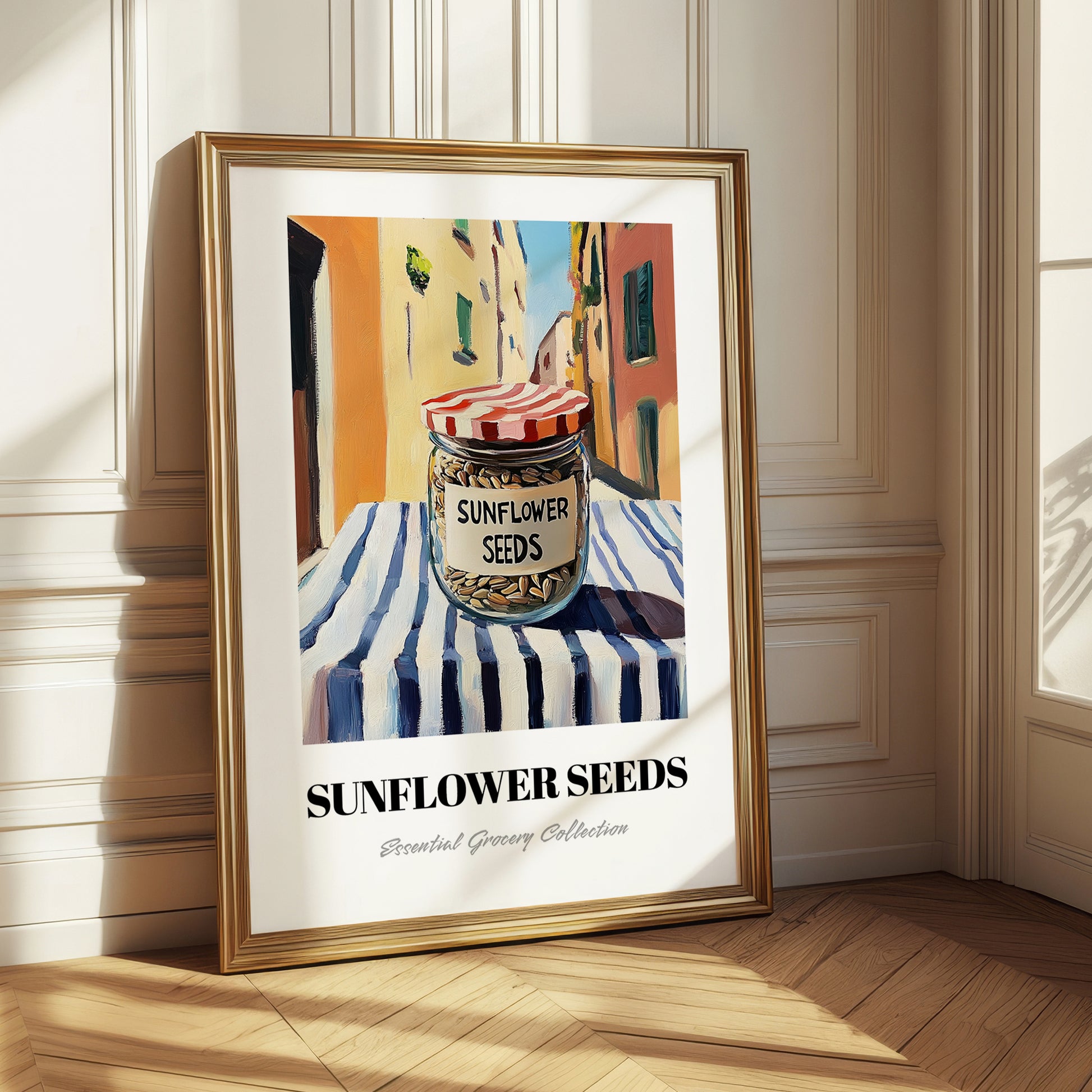 Sunflower Seeds – Italian Café on the Corner, Nuts Illustration