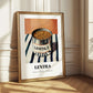 Lentils – on Striped Tablecloth, Canned Vegetables Painting