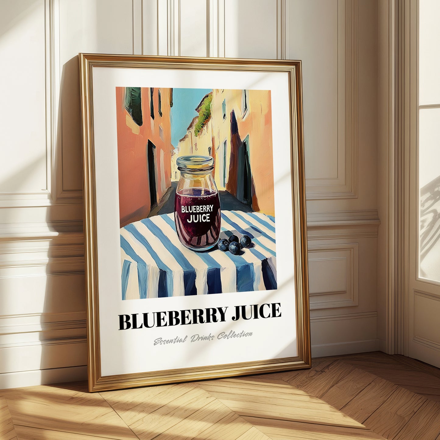 Blueberry Juice – Italian Café on the Corner, Lemonade Poster