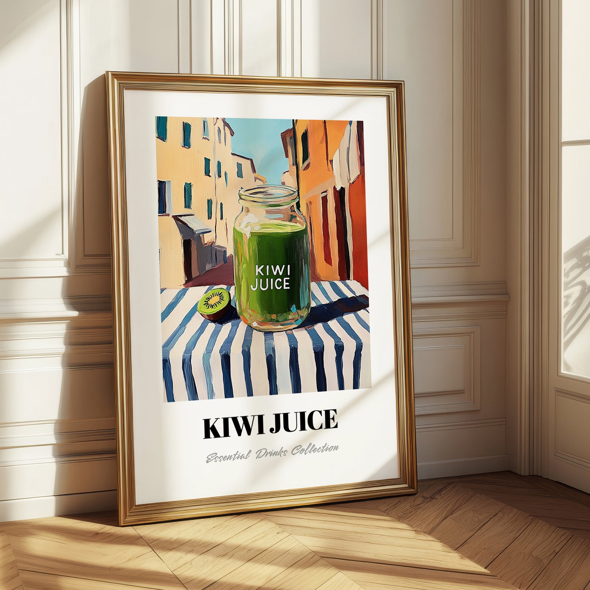 Kiwi Juice – Italian Café on the Corner, Lemonade Poster