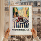 Strawberry Jam – Italian Urban Café Scene, Jam Painting, styled in a charming Paris street view