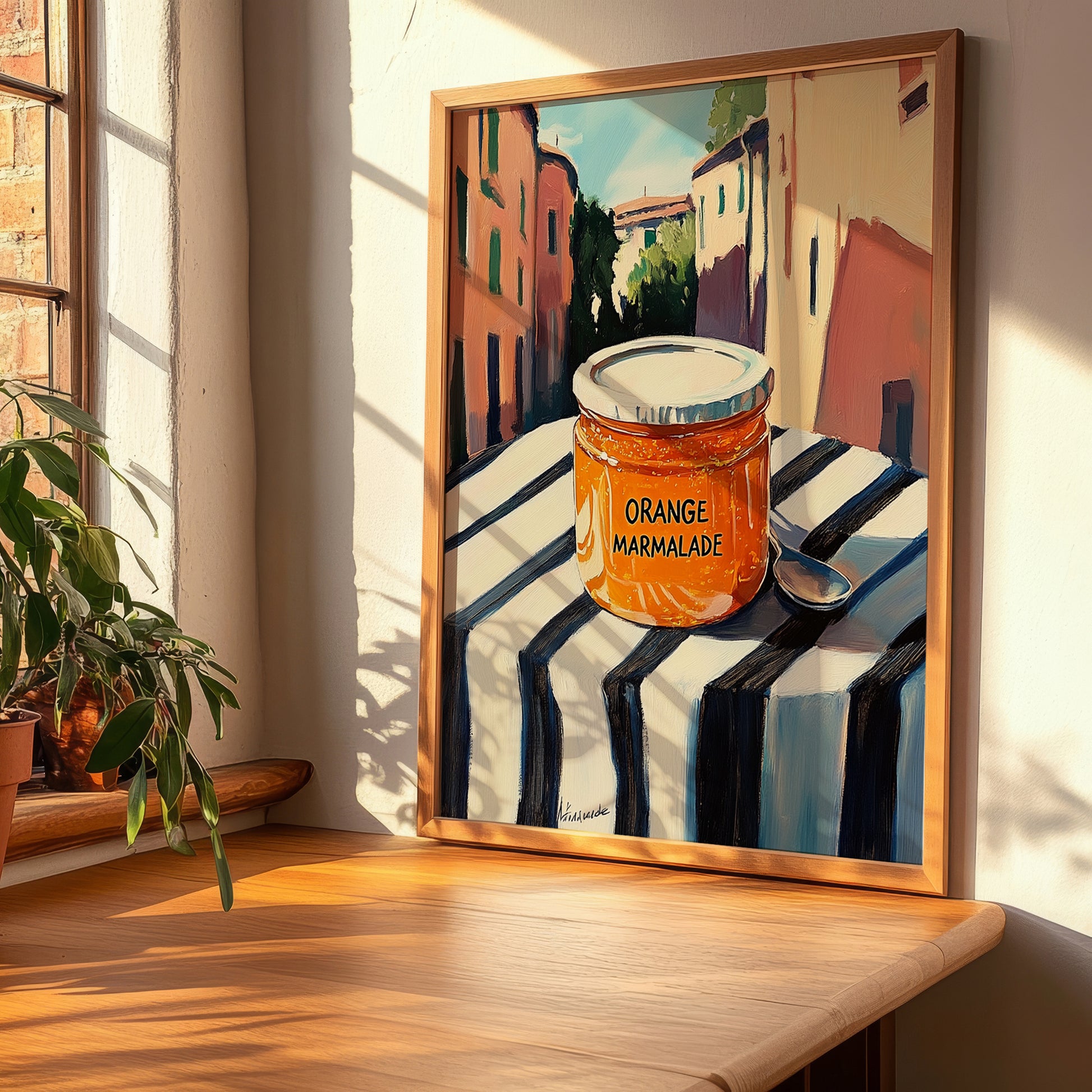 Orange Marmalade – Italian Café on the Corner, Jam Poster, clean layout with no caption