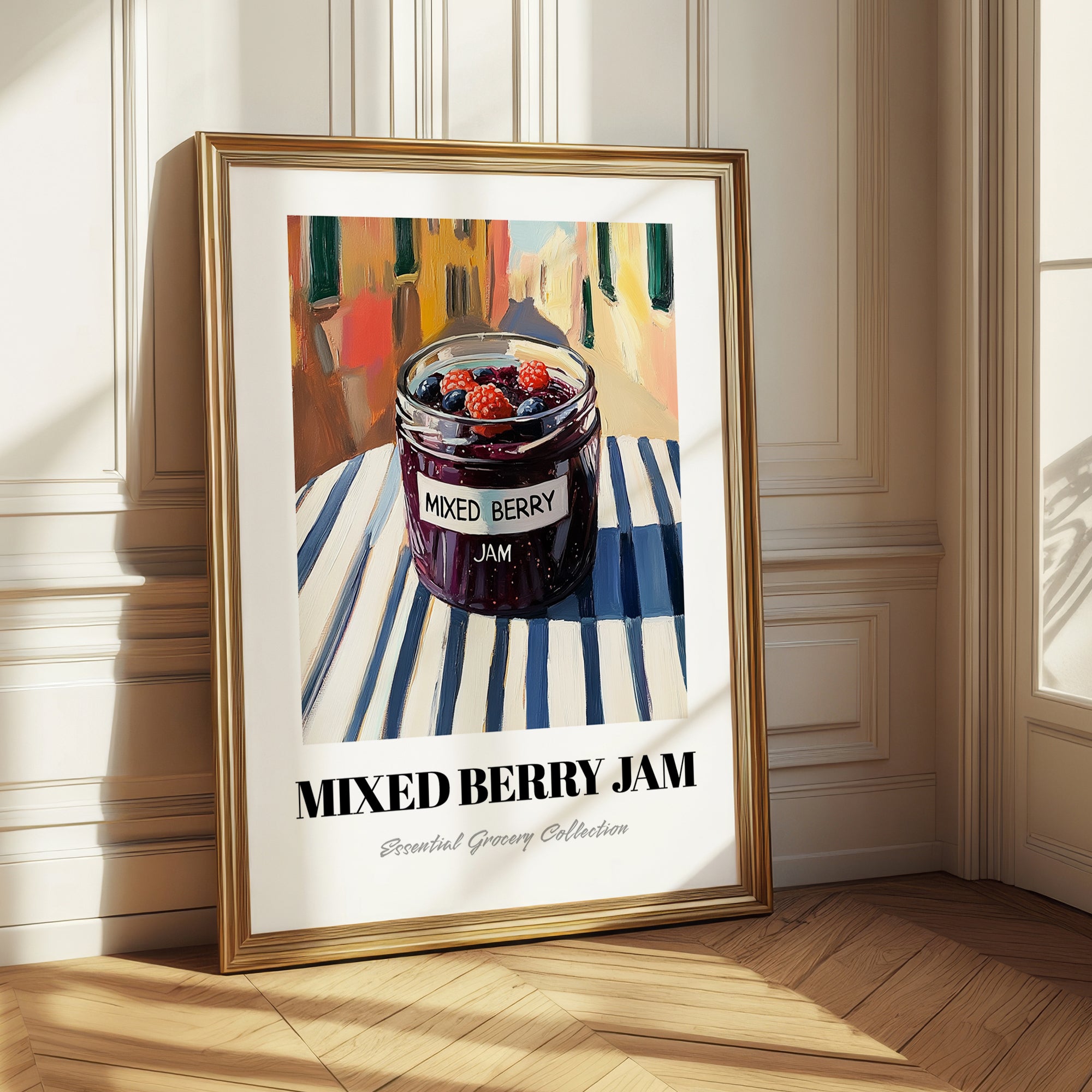 Mixed Berry Jam – Italian Outdoor Café Scene, Jam Wall Decor
