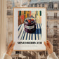 Mixed Berry Jam – Italian Outdoor Café Scene, Jam Wall Decor, styled in a charming Paris street view