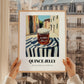 Quince Jelly – Italian Café on the Corner, Jam Illustration, styled in a charming Paris street view