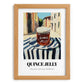 Quince Jelly – Italian Café on the Corner, Jam Illustration, set in oak frame