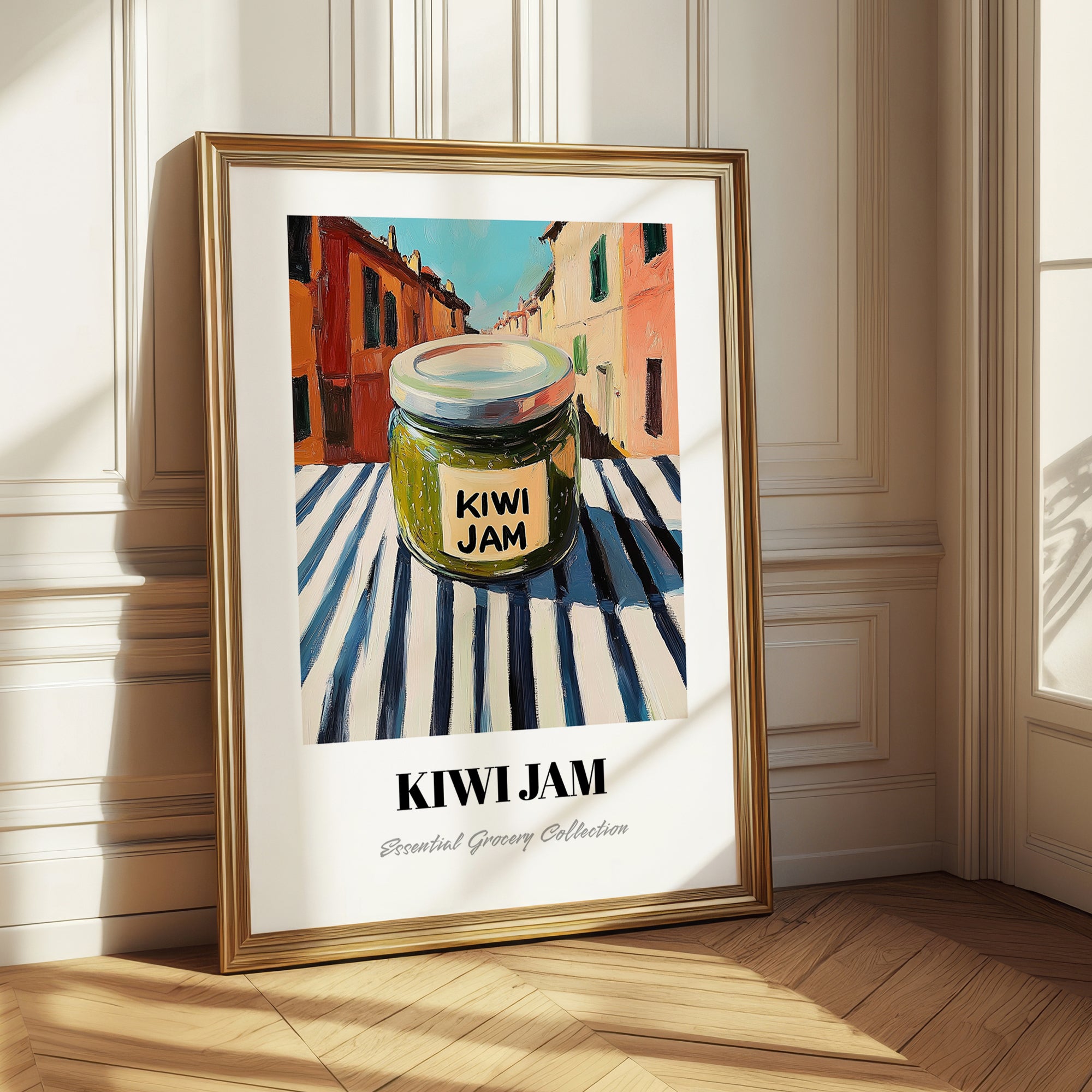 Kiwi Jam – Italian Street Café Scene, Jam Print