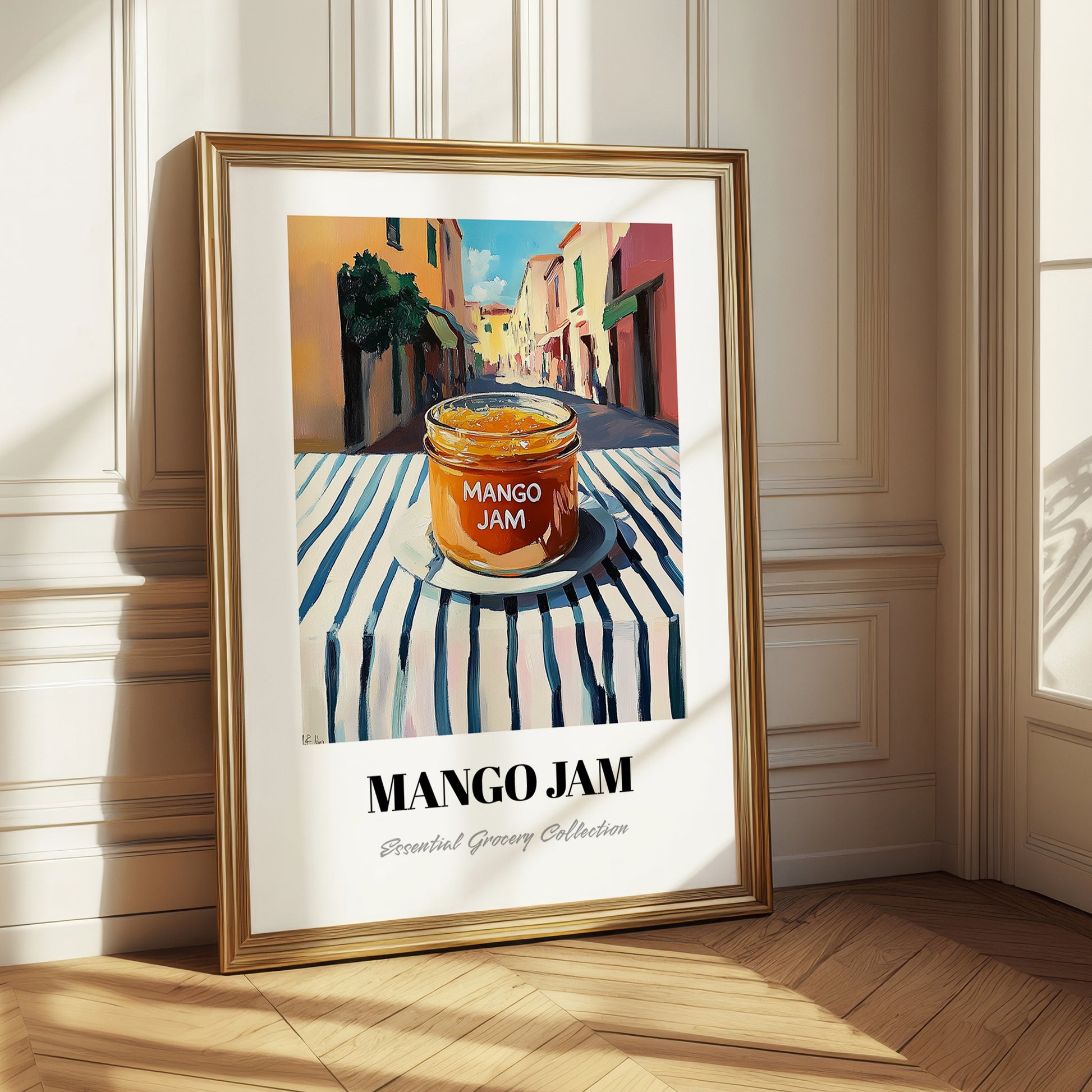 Mango Jam – Italian Street Café Scene, Jam Illustration