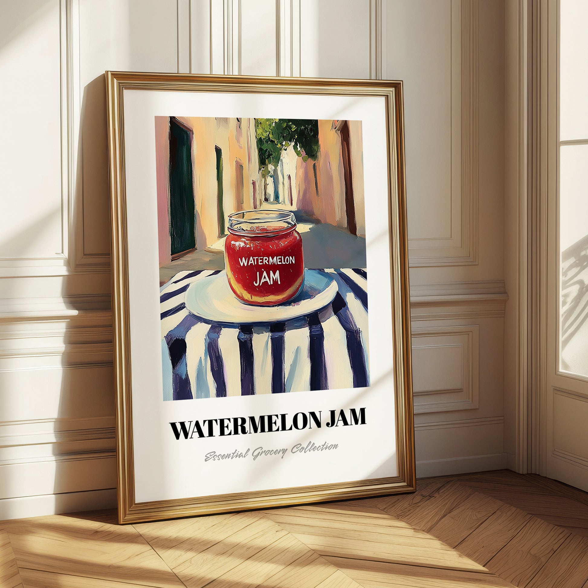 Watermelon Jam – Italian Café on the Corner, Jam Painting