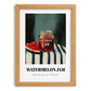 Watermelon Jam – on Striped Tablecloth, Jam Painting, set in oak frame