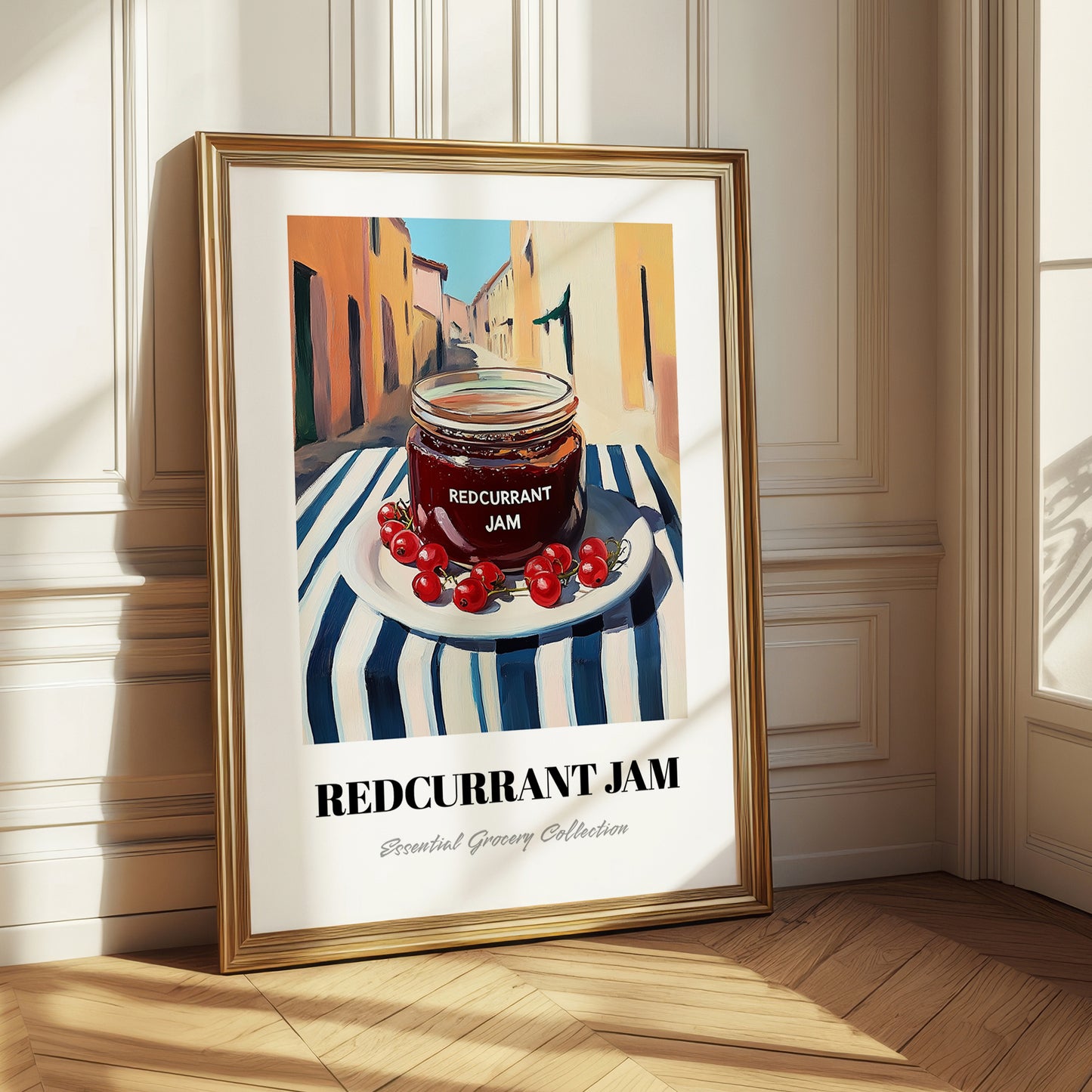 Redcurrant Jam – Italian Outdoor Café Scene, Jam Wall Art