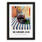 Mulberry Jam – Italian Café on the Corner, Jam Illustration, in sleek black frame