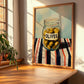 Olives – on Striped Tablecloth, Canned Vegetables Still Life, clean layout with no caption