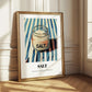 Salt – on Striped Tablecloth, Spices Art