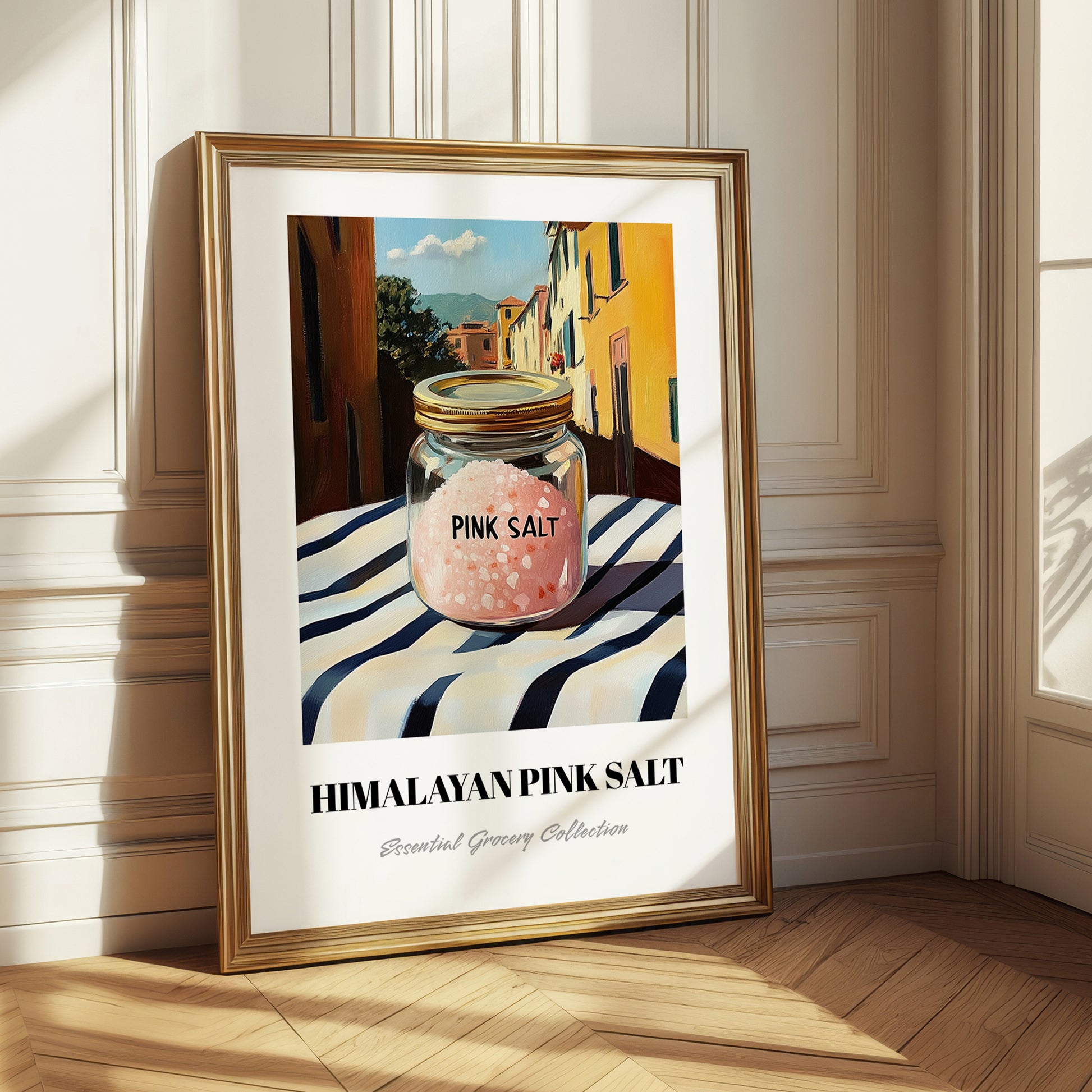 Himalayan Pink Salt – Italian Outdoor Café Scene, Spices Still Life