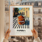 Paprika – Italian Street Café Scene, Spices Still Life, styled in a charming Paris street view