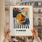 Turmeric – Italian Café on the Corner, Spices Wall Art, styled in a charming Paris street view