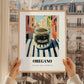 Oregano – Italian Outdoor Café Scene, Spices Still Life, styled in a charming Paris street view