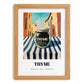 Thyme – Italian Urban Café Scene, Spices Poster, set in oak frame