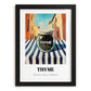 Thyme – Italian Urban Café Scene, Spices Poster, in sleek black frame