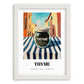 Thyme – Italian Urban Café Scene, Spices Poster, placed in minimal white frame